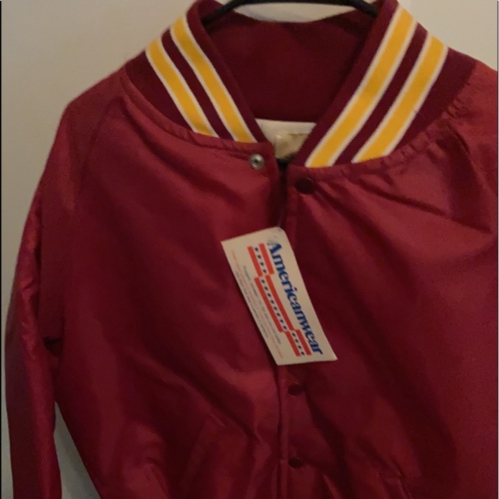 Red & Gold Bomber Jacket